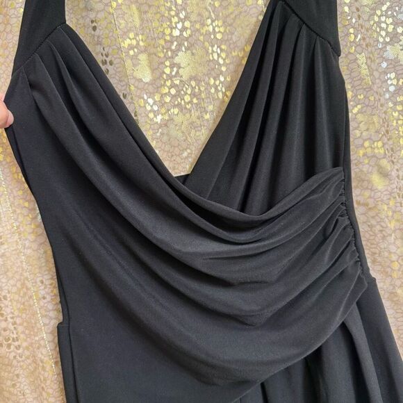 Norma Kamali Black Cayala Halter Neck Stretch Shorts Romper XS - Picture 4 of 12